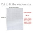 thumbnail image 2 of Garayma 1pcs Ripple Shape Temporary Light Filtering Paper Shades for Windows Cordless No Drill Self Adhesive Pleated Paper Blinds Free Cut Size 50% Light Filtering Shades, 2 of 13