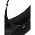 thumbnail image 5 of Courrèges Women's Crescent-Shaped Flat Tote Bag With Glossy Finish Black, 5 of 5