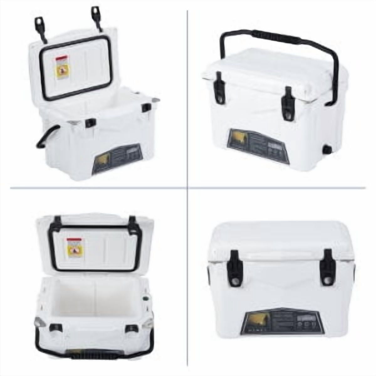 20 Quart Hard Camping Cooler, Adventure Outdoor Cooler Portable Insulated Ice Chest Cooler Box with Heavy Duty Handle, 5-Day Ice Retention, Great Camping Cooler with Easy Carry Top Handle Cooling Ice