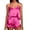 Pink, variant on Winter Savings Clearance! Lindreshi Lingerie Sets for Women 2pc Set Women's Casual Print Colorblock Frill Hem Set Housewear Sexy Suspender Vest Suit