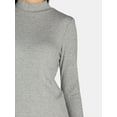 thumbnail image 2 of Time and Tru Women's Mock Neck Top and Midi Skirt Set, 2-Piece, Sizes XS-XXXL, 2 of 4