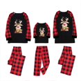 thumbnail image 1 of Pijama de manga larga con estampado navideño, conjunto de dos piezas para padres e hijos, ropa para el hogar, conjunto de pantalones navideñosNiños de 3 a 90 años5 modelos, 1 of 2
