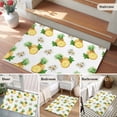 thumbnail image 5 of 2x3 Ft Entryway Area Rug, Summer Pineapple Kitchen Rug Runner Washable Floor Mat, Modern Tropical Fruit Watercolor Non Slip Indoor Door Mat Throw Carpet for Bathroom Living Room Bedroom, 5 of 8