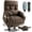 Brown, variant on Triple Motor Power Lift Recliner with Massage and Heat, Electric Recliner Chair for Elderly, Adjustable Headrest, Infinite Position, Cup Holders, USB Ports, Grey
