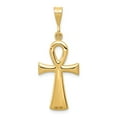 thumbnail image 4 of Real 14kt Yellow Gold Egyptian Ankh Cross Pendant; for Adults and Teens; for Women and Men, 4 of 4