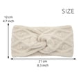thumbnail image 2 of Diadema tejida a la moda de Color sólido para mujer, diadema deportiva hecha a mano Fridja nalpqowj2154, 2 of 3