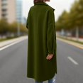 thumbnail image 5 of Niaviben Single Breasted Pea Coat Pea Coats for Women Winter Pea Coats for Women Wool Coats Womens Wool Pea Coat Woolen Coat Women Jackets Green 2XL, 5 of 5