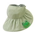 thumbnail image 2 of POINTERTECK Adjustable Summer Kids Sun Hat, Outdoor Beach Play Hat, UPF 50+UV Sun Protection Hats, Double Sides Wide Brim Breathable Bucket Hat for 3-8 Years Old Boys and Girls, Light Green, 2 of 7