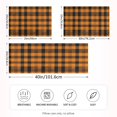 thumbnail image 4 of Haosy Satin Pillowcase for Hair and Skin Standard Cooling Silk Pillow Case with Envelope Closure Orange Scottish Tartan 20"x26", 4 of 9