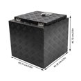 thumbnail image 3 of Underbody Aluminum Truck Tool Box W/Keys 18" Trailer RV Tool Storage Underbody Bed Tool Box Trailer Pickup Underbody Truckbed Storage - Black, 3 of 18