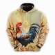 thumbnail image 3 of Sudadera con capucha de estilo hip hop para hombre y mujer, sudadera con estampado 3D de pollo, estilo Harajuku, informal, ropa de calle, 3 of 5