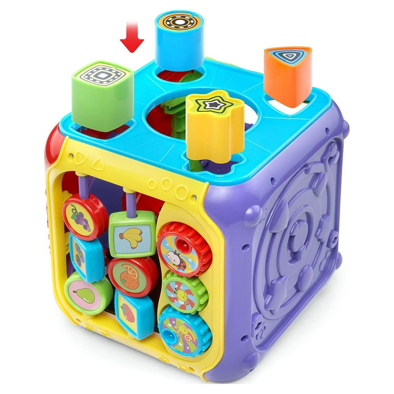 VTech Sort and Discover Activity Cube, Learning Toy for Baby 