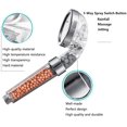 thumbnail image 2 of Shower Head, Filter Filtration High Pressure Water Saving 3 Mode Function Spray Handheld Showerheads for Dry Skin & Hair, 2 of 7