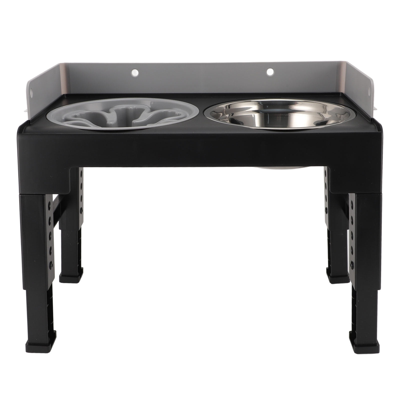 Raised Dog Food Bowls, High Baffle Stable Base Dog Feeding Bowl Reduced Neck Pressure Adjustable  For Home