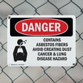 thumbnail image 5 of (2 Pack) Contains Asbestos Fibers OSHA Danger Sign 24 Inch X 18 Inch Indoor / Outdoor Rust-Free Aluminum Metal Signs for Workplace, Workshop, and Construction Site, Made in the USA, 5 of 8