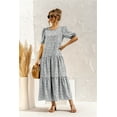 thumbnail image 3 of Women's Soft Dot Print Short Sleeve Maxi, 3 of 4
