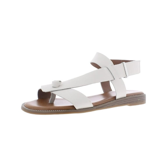 Franco Sarto Womens Glenni Leather Strappy Flats