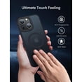 thumbnail image 6 of Magnetic Case for iPhone 14 Plus Case,[MIL-Grade Drop Tested & Compatible with MagSafe] Translucent Matte Back with Aluminum Alloy Keys,Shockproof Phone 14 Plus Case 6.7 Inch, Black, 6 of 6