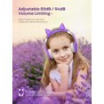 thumbnail image 2 of Auriculares iClever HS01 Food Grade Kids con micrófono, color morado, 2 of 7