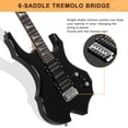 thumbnail image 5 of Guitarra eléctrica Glarry Cool Burning Fire Style, regalo de Navidad para amantes de la guitarra principiante con paquete de accesorios (negro), 5 of 5