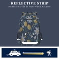 thumbnail image 5 of FORMRS Unisex School Backpack 17" Student Travel Bag with Laptop Compartment, Lemon Flowers, 5 of 7