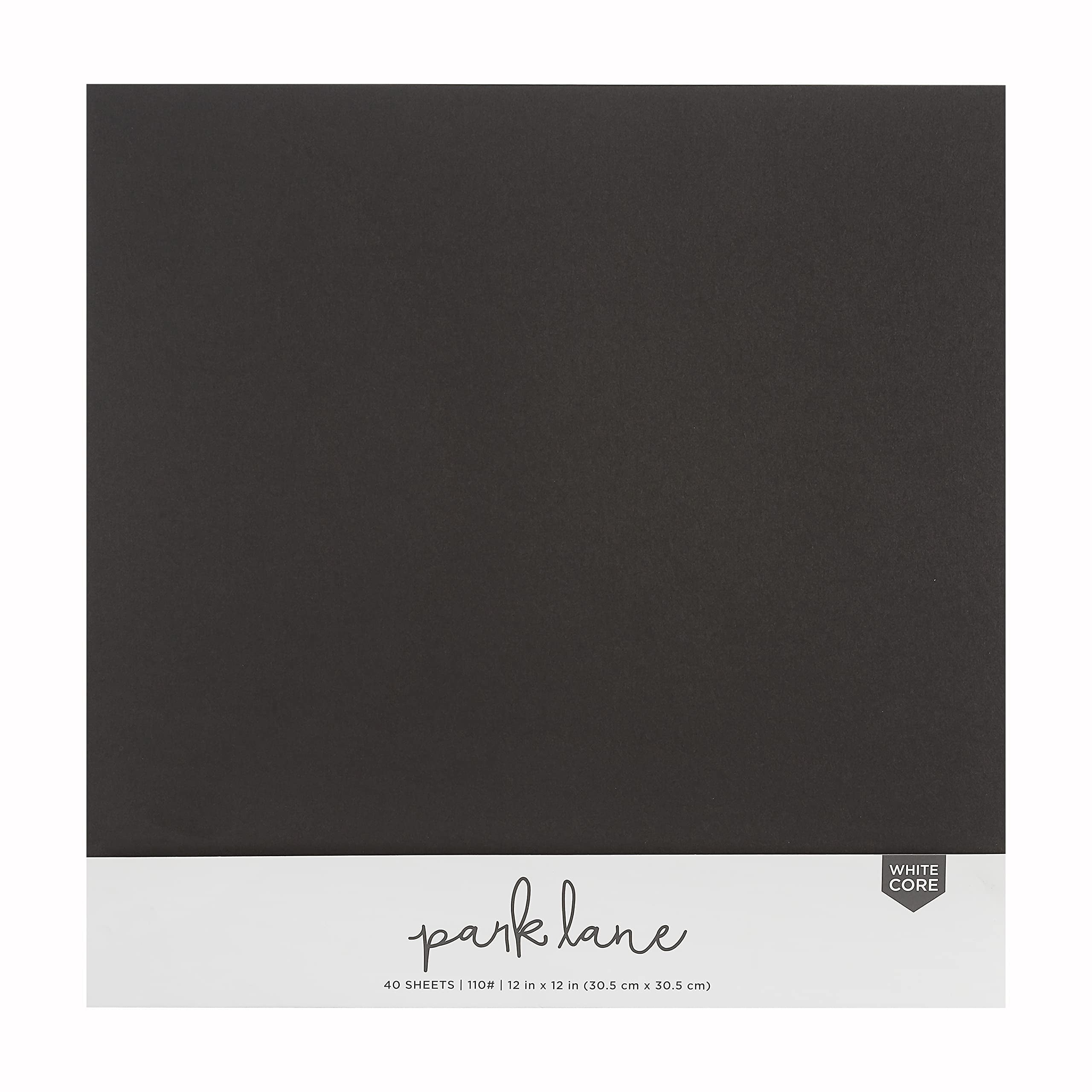 12x12 Cardstock Paper Pack 110 lb Black Cardstock Scrapbook Paper