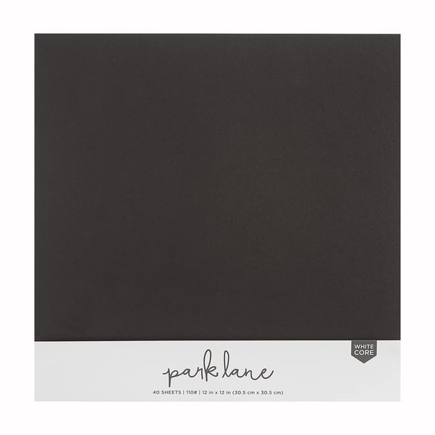 12x12 Cardstock Paper Pack 110 lb Black Cardstock Scrapbook Paper