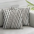 thumbnail image 3 of BANET  Geometric Throw Pillow Cover Set of 2, Peach Colored Diamond Shapes on Cream Background Simplistic Diagonal Tile Print, Decorative Square Covers for Couch Bed &amp; Sofa,Peach Cream 12x12in, 3 of 7