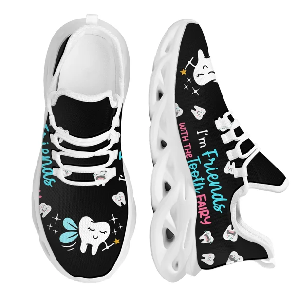 Zapatillas de deporte para asistente dental, ligeras, con plataforma y cordones, antideslizantes, para correr,
