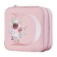 thumbnail image 1 of D Pu Alphabet Jewelry Storage Box 26 Printed Letter With Portable Design, Organized Compartments And Durable Material For Earrings, Rings, Bracelets, 1 of 4