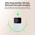 thumbnail image 4 of Zootealy Wireless Visual Doorbell with 4.3" HD IPS Screen, Night Vision, Two-Way Audio, Cycle Charging, Easy Installation, Smart Home Security System, 4 of 7