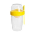 thumbnail image 1 of Tazas De Yogur 1 Unidad 870 Ml Recipiente Reutilizable Para Avena Con Tapa, Cuchara Y Cepillo Taza Para Desayuno Taza Para Muesli Para Fruta Cereales Leche Gachas, 1 of 2