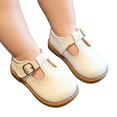 thumbnail image 2 of Domzle Toddler Little Girl Mary Jane Dress Shoes for Girl Party School Shoes Comfortable Insole White, 2 of 10