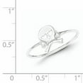 thumbnail image 3 of Sterling Silver Polished Heart Cut-Out Skull & Crossbones Ring, 3 of 3