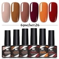 thumbnail image 5 of 6-Bottle Gel Nail Polish Set #26 - Base and Top Coat Gel Nail Polish Set, 6Pcs X 8.5Ml, Nail Polish Easter Mother'S Day Nail Care Makeup Organizers, 5 of 6
