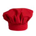 thumbnail image 2 of Uncommon Threads 0100-1900 Chapeau de Chef Poplin en Rouge, 2 of 4