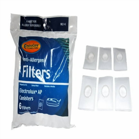 EnviroCare Vacuum Anti-Allergen Filters Designed To Fit Electrolux AP Canister Vacuums 902-6