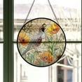 thumbnail image 3 of Stained Glass Window Hanging California Quail On - Stained Glass Window Hanging California Quail On, Festival Gift Ornament, Home Wall & Window Art, Brightens Any Space with Light, 3 of 6