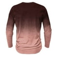 thumbnail image 4 of Goodtrade8 Gradient Winter Tops for Men Casual Button Long Sleeve Crew Neck Shirt Winter for Men, 4 of 4