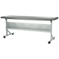 thumbnail image 3 of National Public Seating BPFT Series Plastic Training Table in Charcoal Slate, 3 of 10