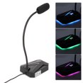 thumbnail image 1 of Microphone pour Ordinateur Portable, Microphone d'Ordinateur à Col de Cygne Ajustable pour Jeux Leo, Bureau, Jeux, Football, 1 of 7