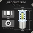 thumbnail image 1 of NGOUCIG Modo De Parpadeo Estroboscópico Flujo De Flash 1156 LED Luz De Señal De Giro BA15S Coche Marcha Atrás Lámpara De Freno Trasera T20 7440 Para Motocicleta Auto huangjie unisex, 1 of 2
