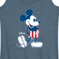 thumbnail image 3 of Disney - Americana - Mickey Flag Pattern - Women's Racerback Tank Top, 3 of 5