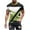 Green, variant on Mens Geometric Print T Shirt Short Sleeve Muscle Shirts Lightweight Workout Graphic Tees Big and Tall Casual Hipster Streetwear Tops Coffee XXL