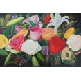 thumbnail image 2 of Lafrate, Sandra 18x13 White Modern Wood Framed Museum Art Print Titled - Floral Abundance I, 2 of 4