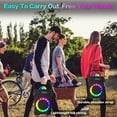 thumbnail image 6 of BONAOK Karaoke Machine with 2 Wireless Microphones, Portable Bluetooth Speaker with  for Adults Kids Singing Machine with Disco LED Lights Gifts for Girls Boys Home Party, 6 of 8