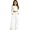 Z334 White, variant on Landzoo Little Girls Athletic Pants Curved Leg Sweatpants With Pockets And Drawstring Fall Casual Kid Girls Baggy Trousers