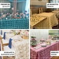 Efavormart 90"x156" Wholesale Rectangle Table Cover WHITE Grandiose ...