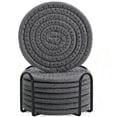 thumbnail image 4 of MMJ Placemats Natural Round Rope Woven Heat Resistant Table Mats Multipurpose Indoor Outdoor Dining Table Protection Set of 8, 4 of 5