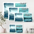 thumbnail image 4 of Designart ' Abstract Blue Ocean Aquatic Impression II ' Modern Canvas Wall Art Print, 4 of 4